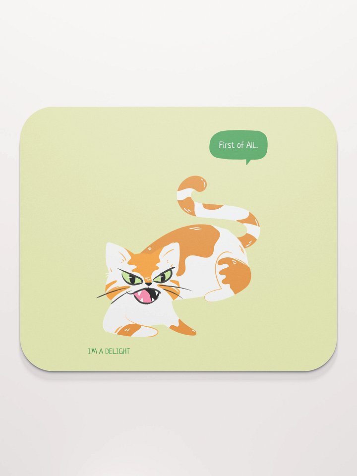 Sassy Cat Speech Bubble Mouse Pad product image (2)