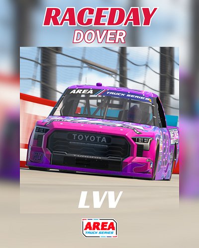 It's Raceday for the Trucks as we're driving at Dover today!