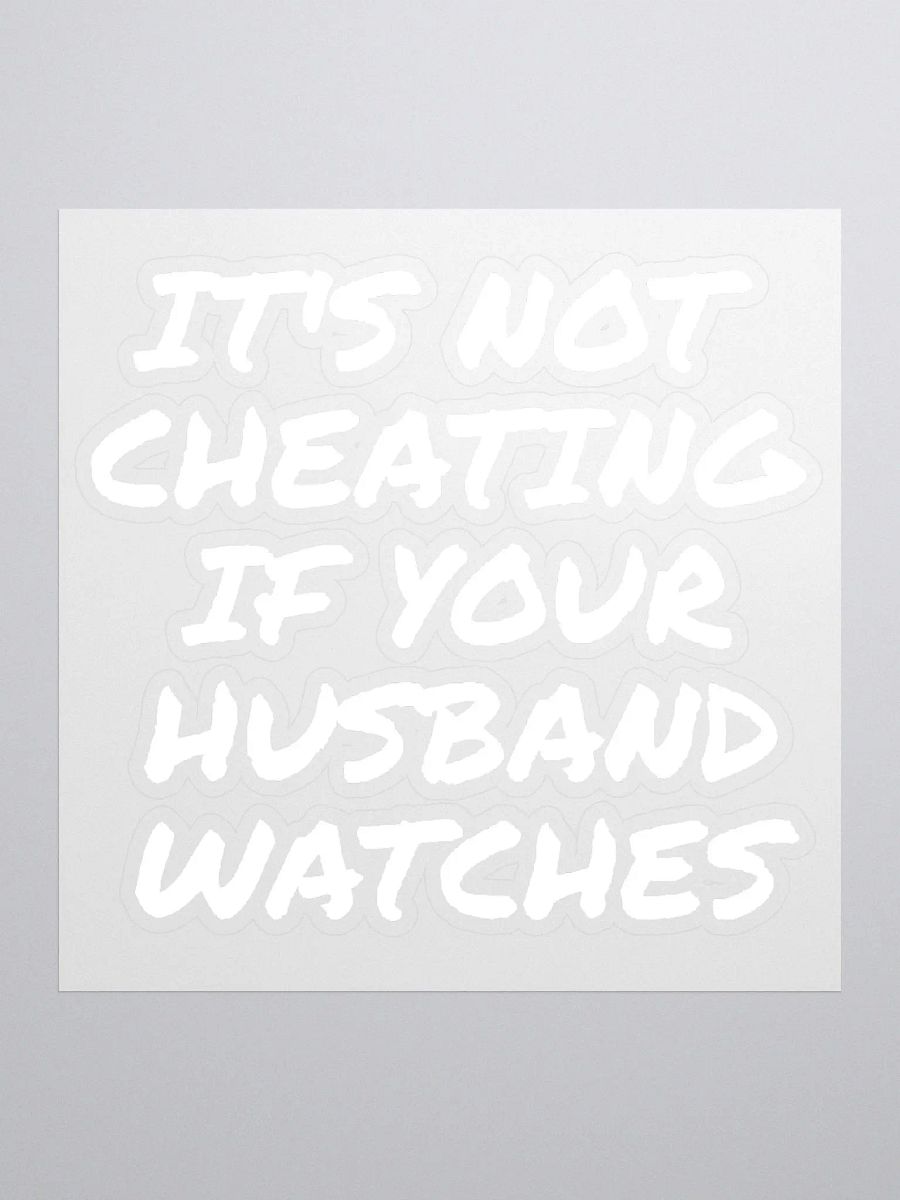 No cheater Sticker product image (2)