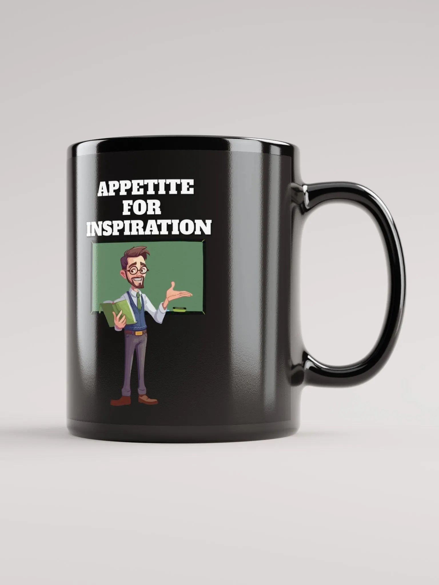 Appetite For Inspiration - Motivation and Inspirational Black Coffee Mug product image (2)