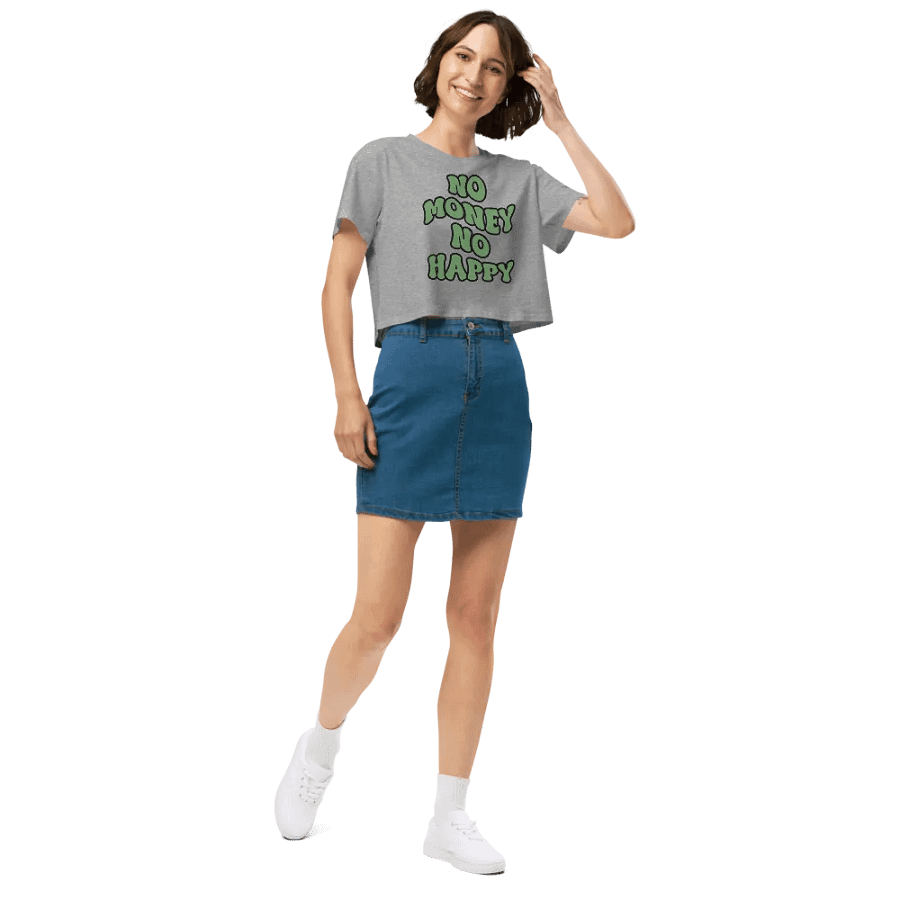 BUIII: No money, no happy Crop Tops product image (3)