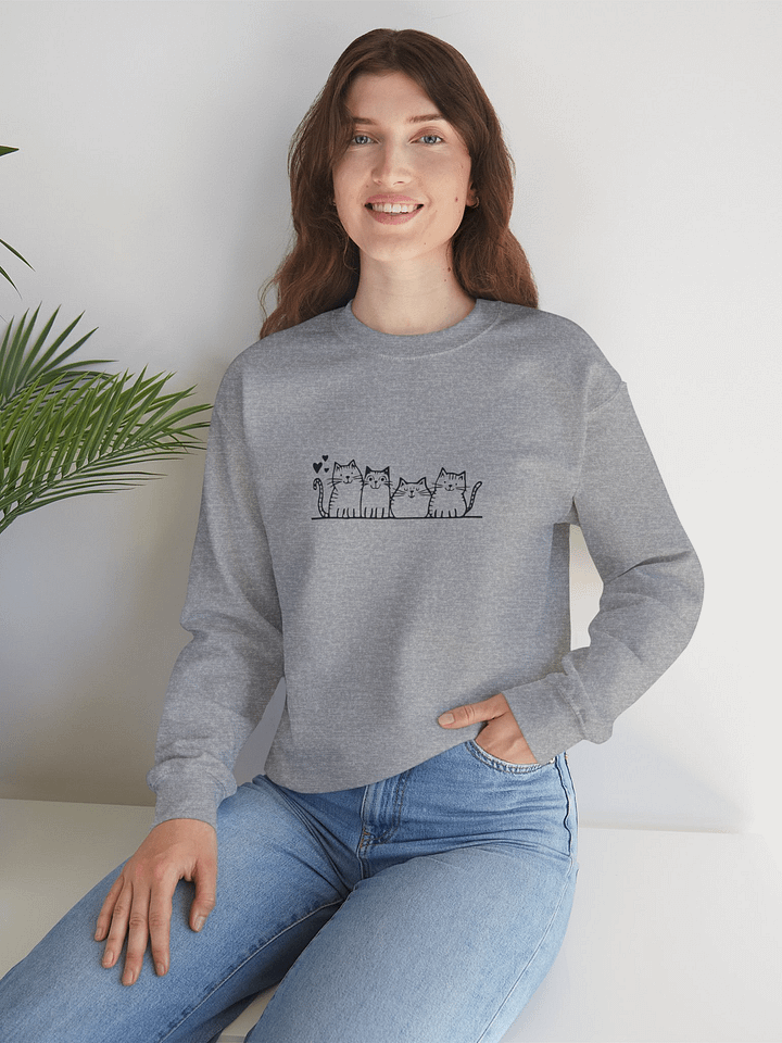 Meow Crew Sweatshirt product image (2)