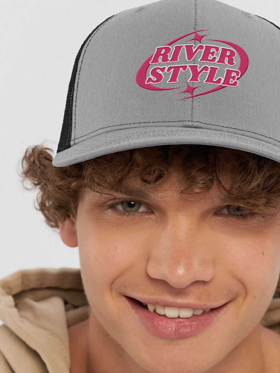 Starry River Style Pink Snapback Trucker Hat product image (53)