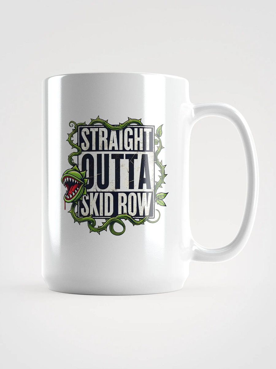 Straight Outta Skid Row Little Shop of Horrors Mug – White Glossy Broadway Coffee Cup product image (1)