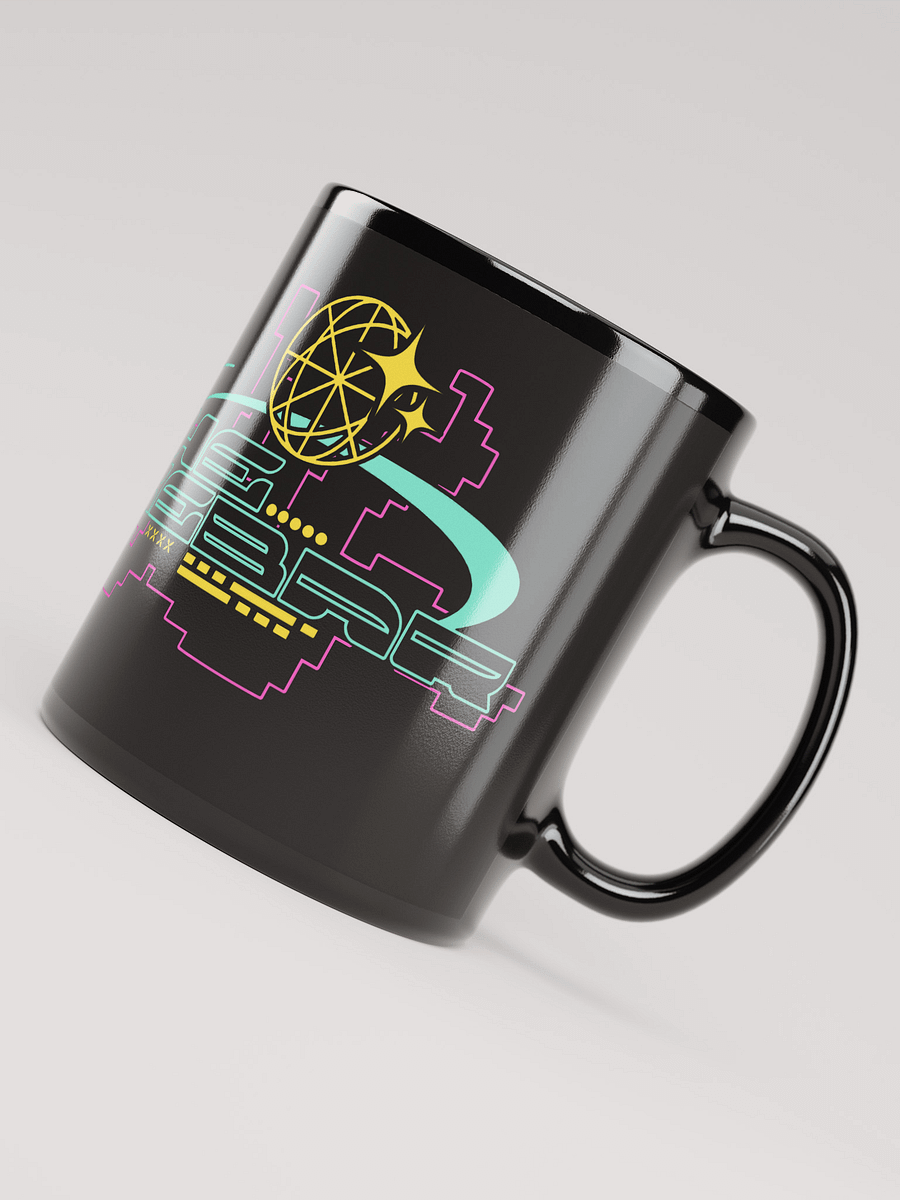 Cyberpunk inspired The SpaceBar sign mug black product image (4)