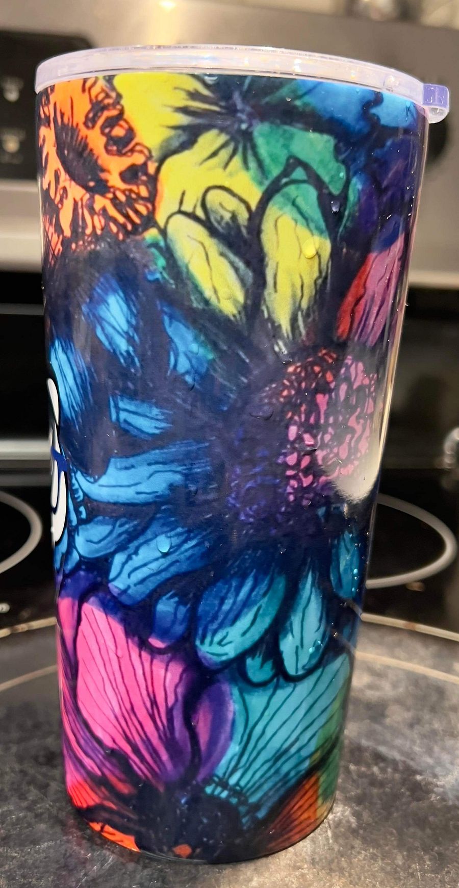 BadgerMakes Tiedye Flower 20oz Tumbler product image (6)