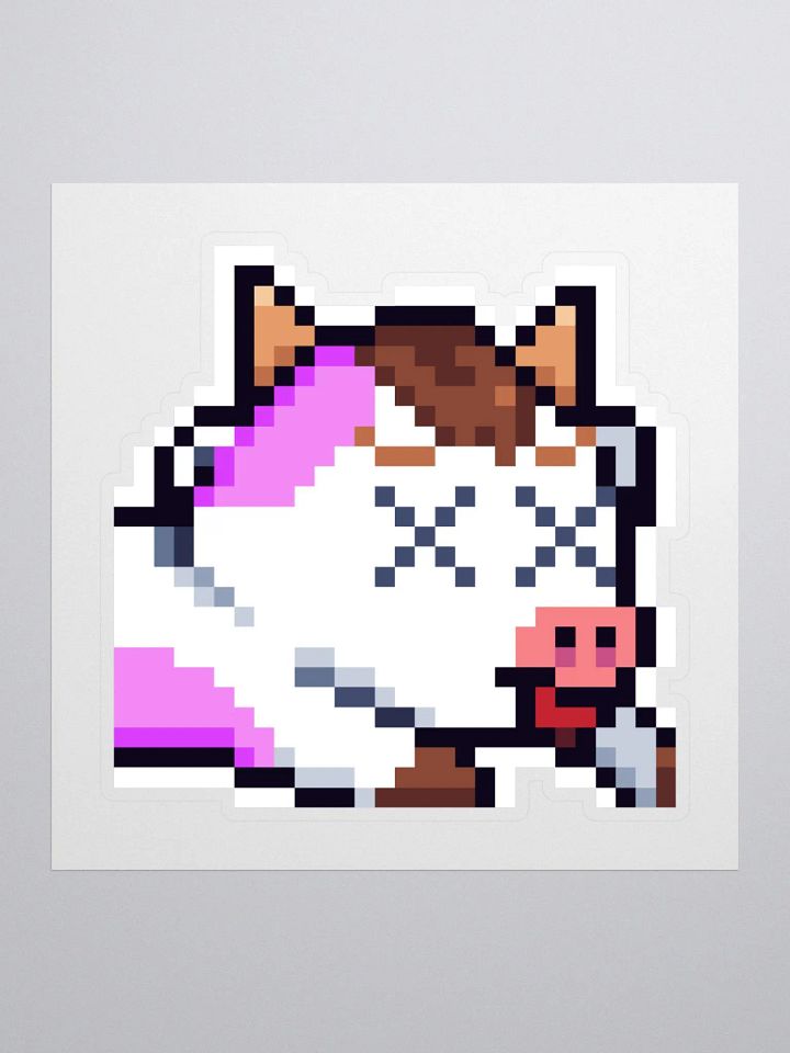 Cow RIP Sticker product image (1)