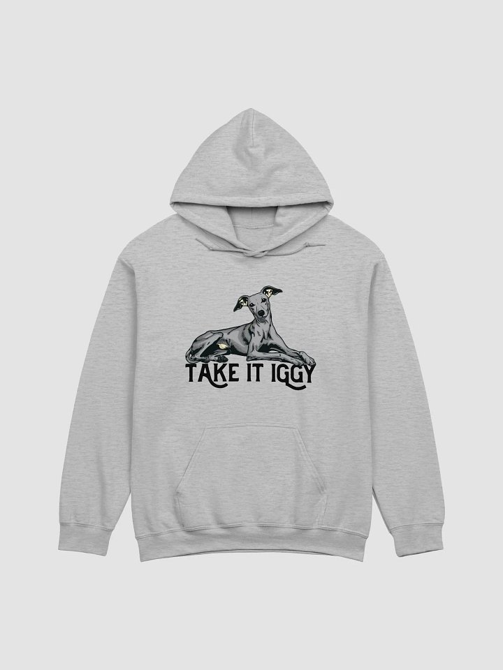 Take It Iggy Hooded Sweatshirt of an Italian Greyhound | Funny Hoodie for Iggy Paw-rents product image (1)