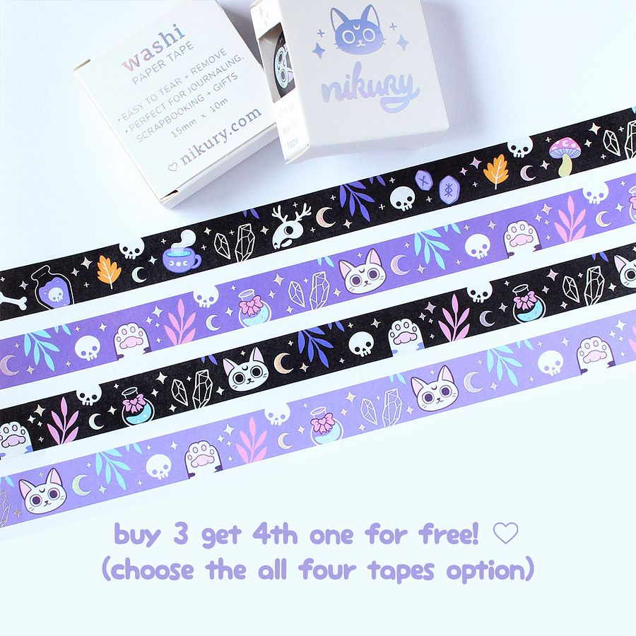 Witchy Holo Washi Tapes | 4 Different product image (8)