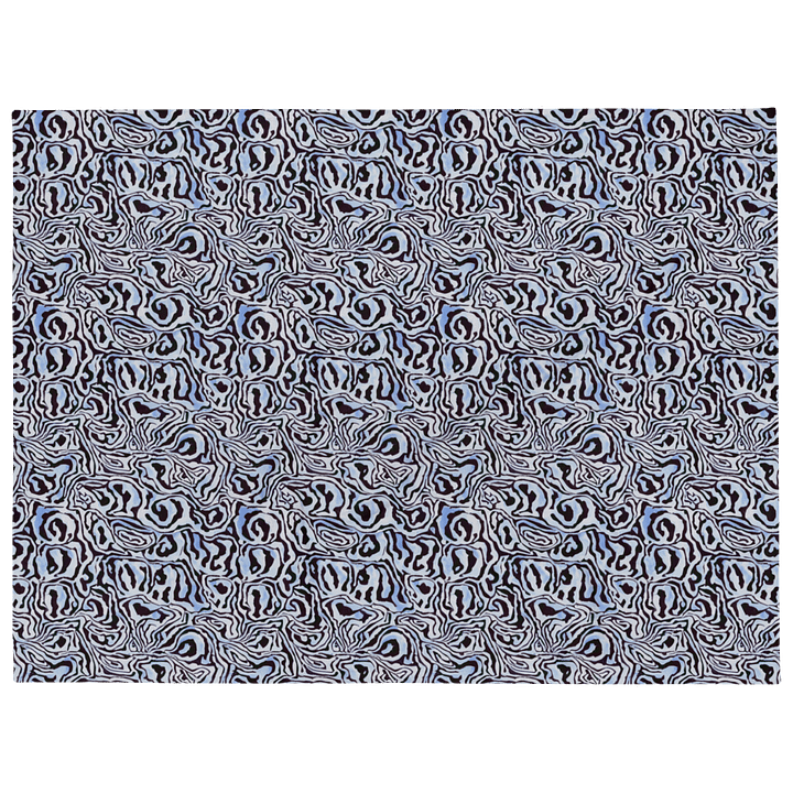 Blue Black Snake Pattern Blanket product image (1)