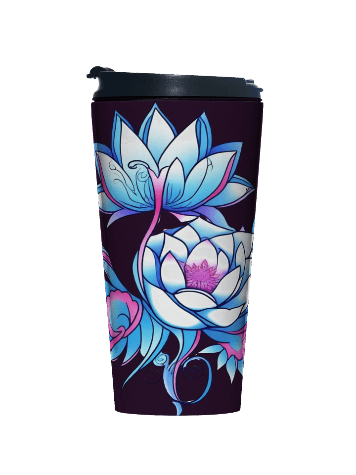 Blue Lotus Bloom - Stainless Steel Travel Mug product image (1)