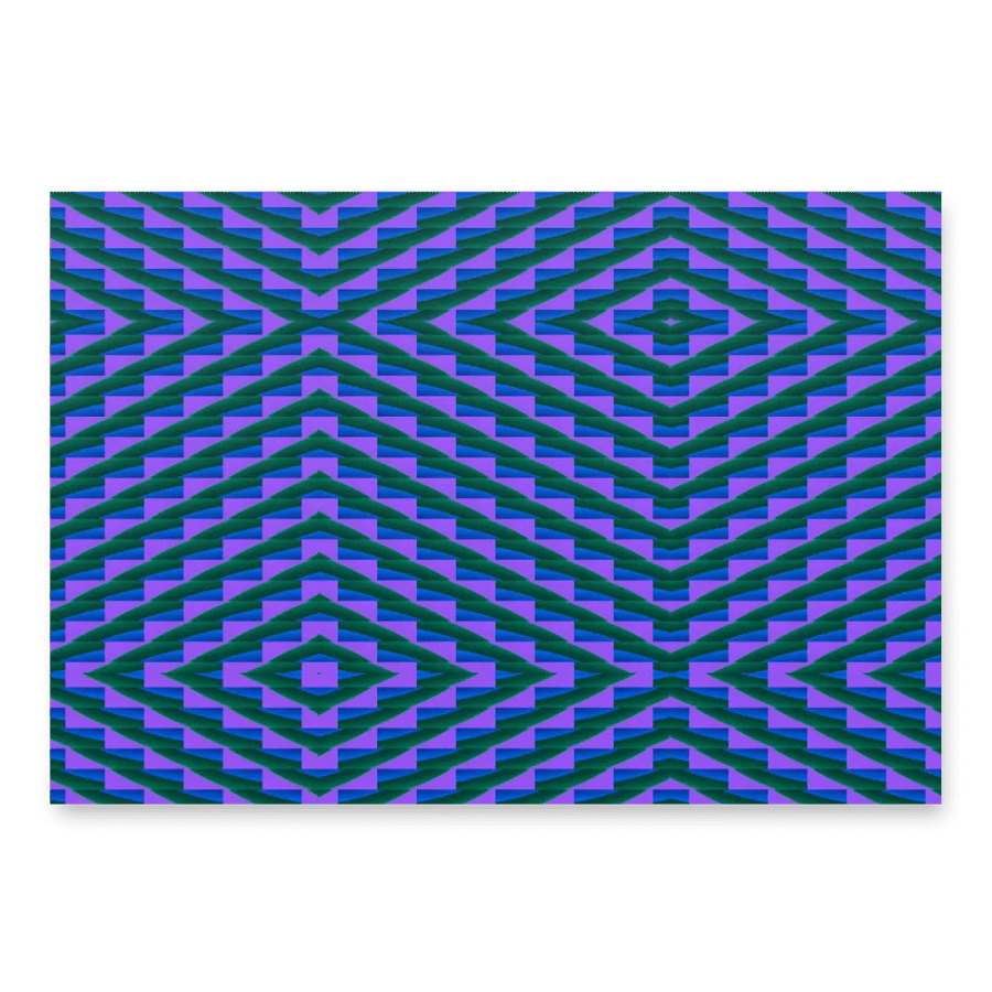 Mesmerizing Geometric Illusion Wrapping Paper Set product image (4)