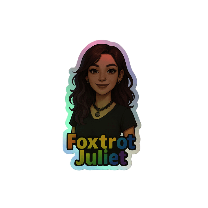 Rainbow Foxtrot Juliet Holographic Sticker Set product image (2)