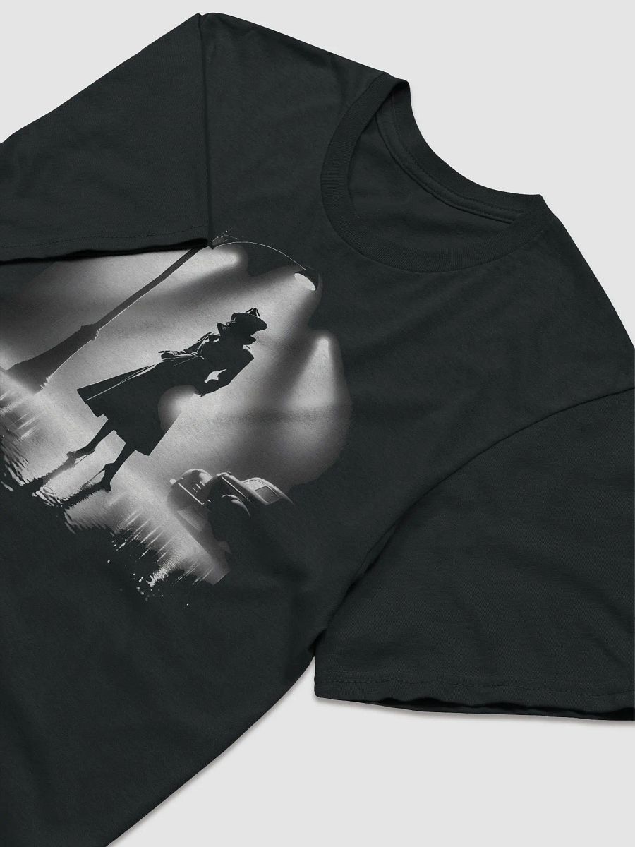 Femme Fatale Noir Rainy Night Mystery (Front Print Womens Tee) product image (2)