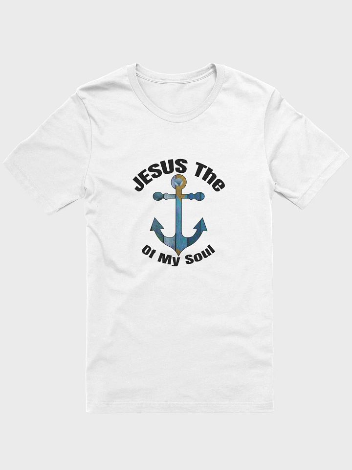 JESUS THE ANCHOR OF MY SOUL Iridescent Maritime Anchor Graphic Tee product image (1)