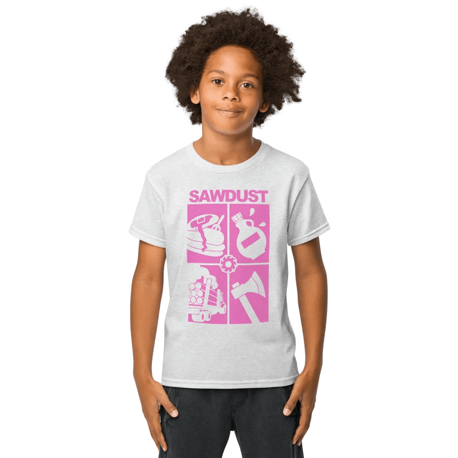 4 Square (pink) T Shirt (youth) product image (7)