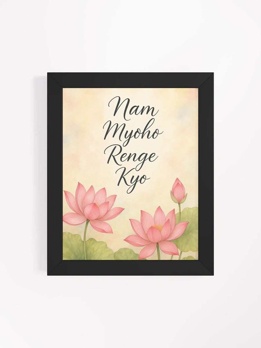 Nam Myoho Renge Kyo Framed Matte Poster product image (42)