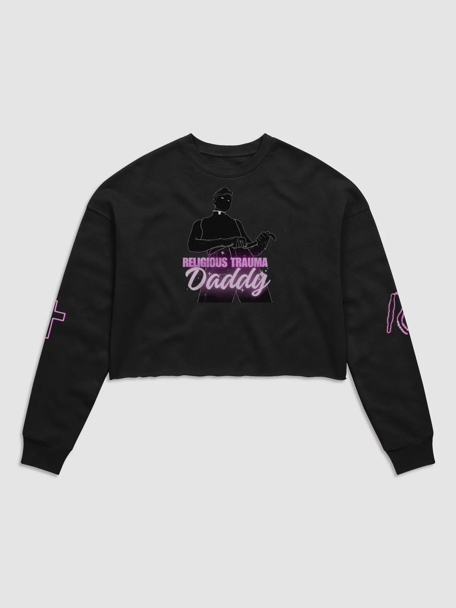 Religious Trauma Daddy | Crop Long Sleeve product image (3)