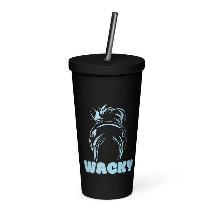 Wacky Tumbler W/ Straw (Blue Logo) product image (1)