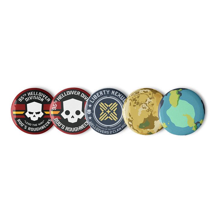 95th Button Pins Set A product image (1)