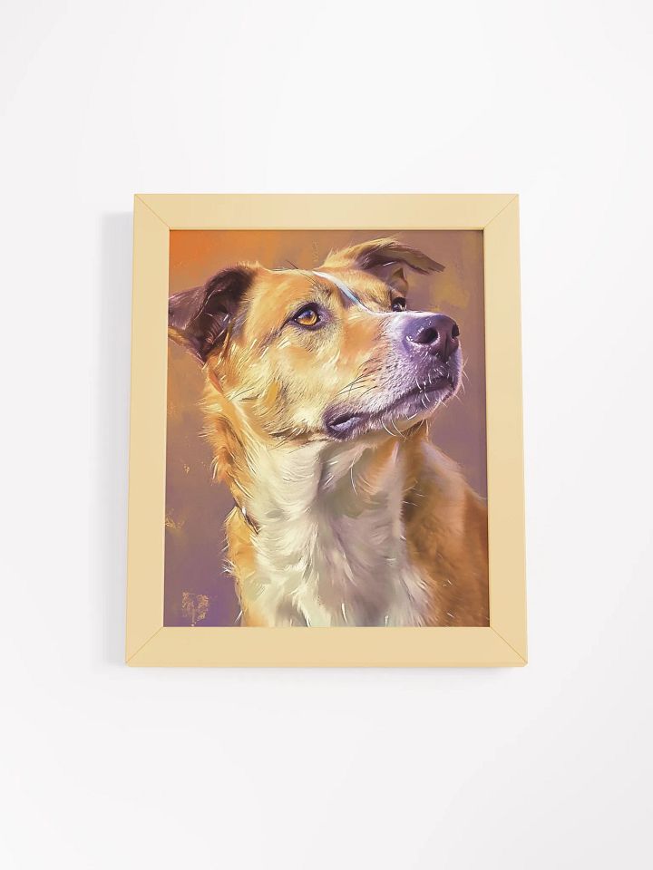 Pensive Pup Framed Art Print product image (1)