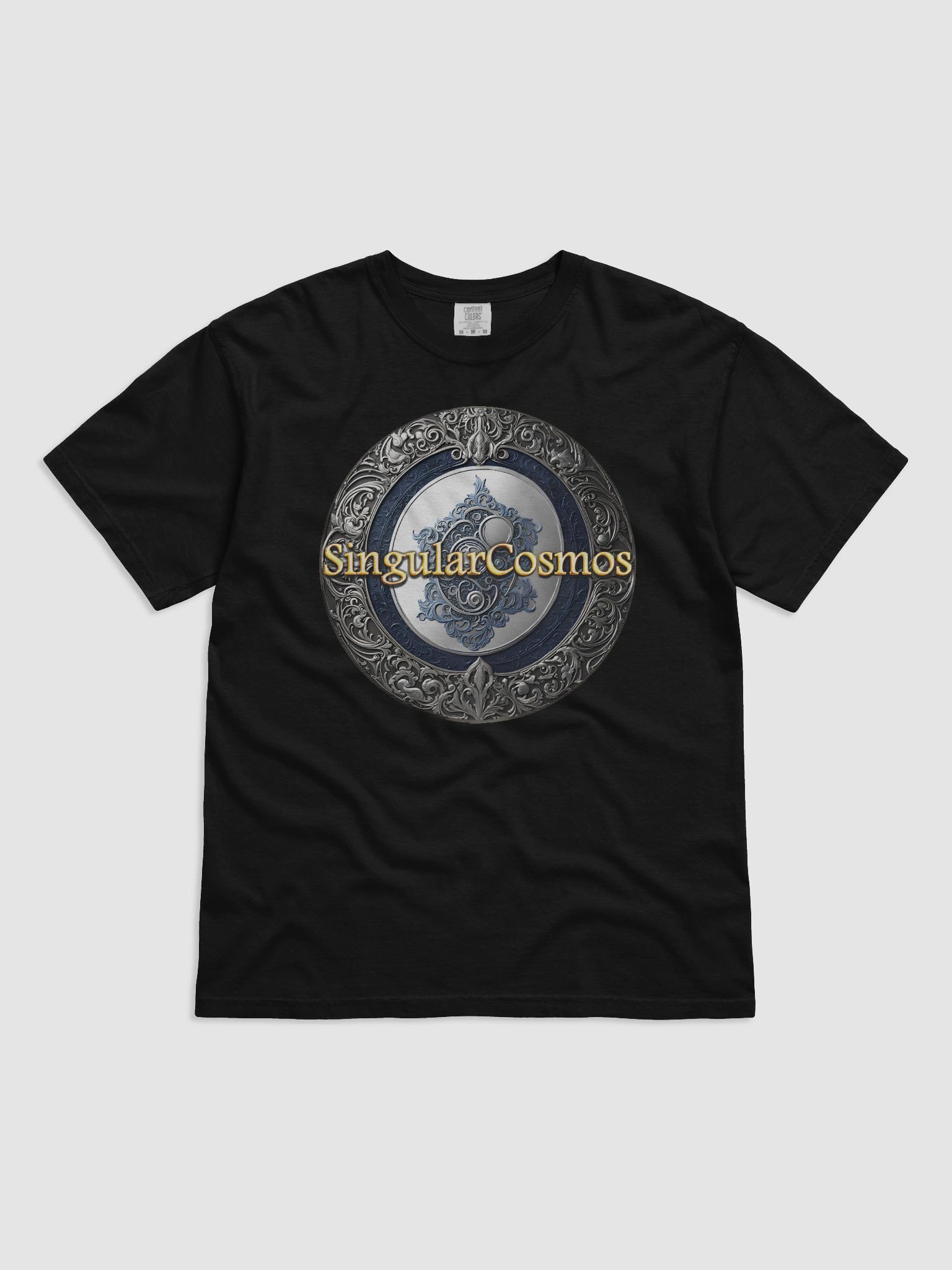 Singular Cosmos Front Logo Black Cotton T-Shirt product image (1)