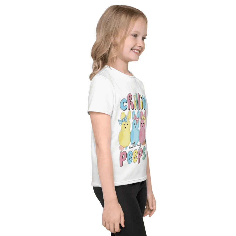 Kids Crew Neck T-Shirt Chilling with my Peeps product image (4)