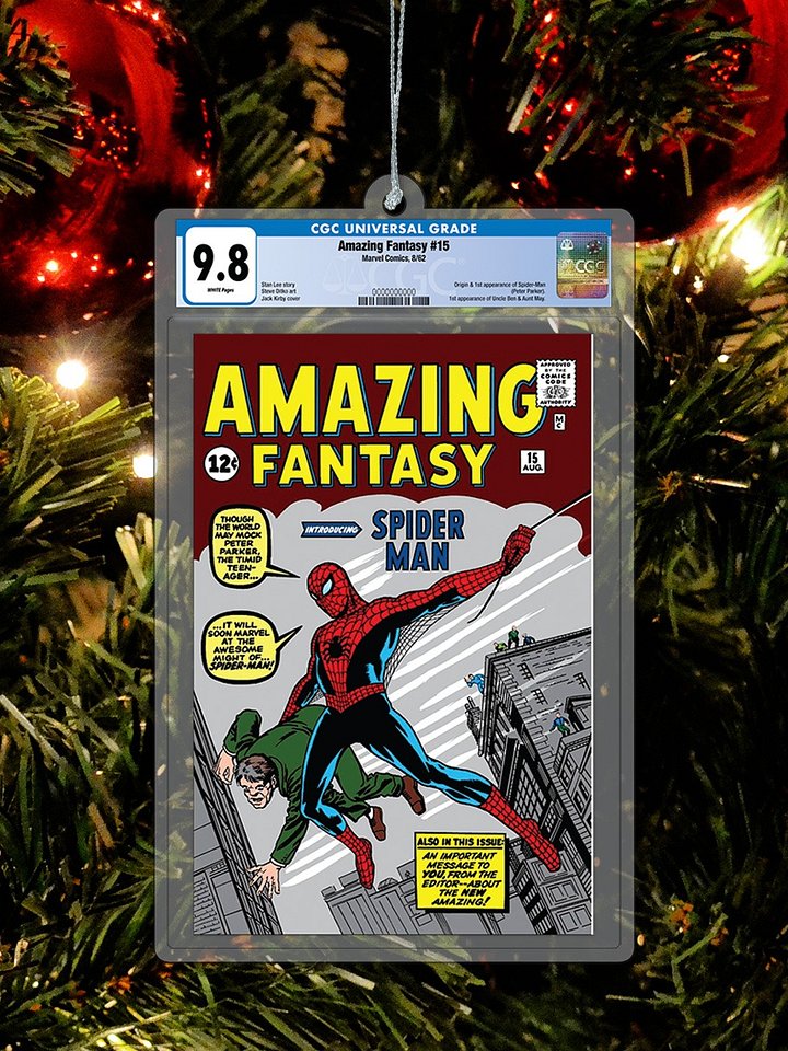 Amazing Fantasy #15 CGC 9.8 Spider-Man Ornament Keychain product image (1)