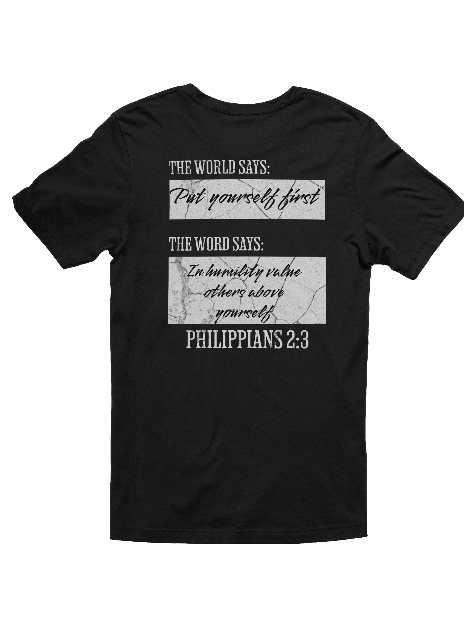YHWH - Word vs World Slim Fit T shirt "Humility" product image (3)
