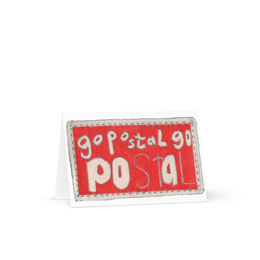 Go Postal Red 3 greeting card product image (3)