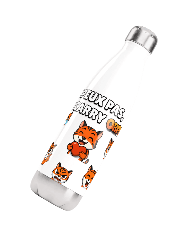 Gourde en acier inoxydable "Je peux pas, je carry Oxpros" product image (7)