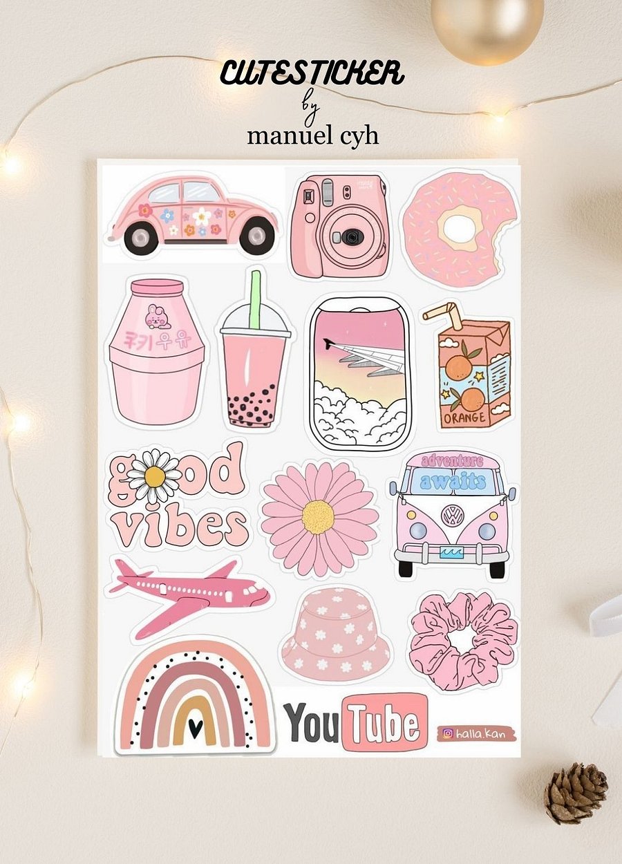 Rosy Day Essentials Sticker product image (17)