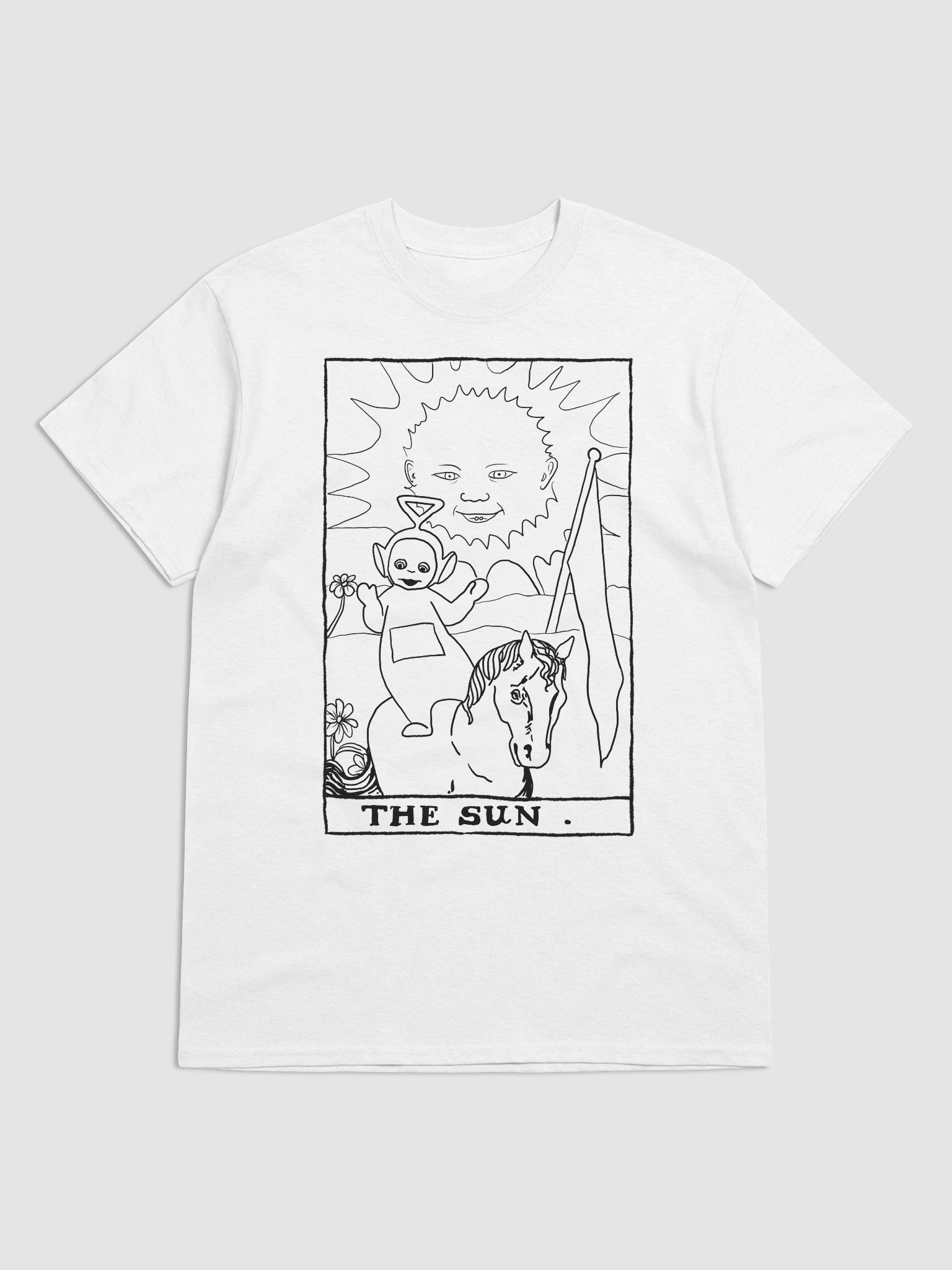 Teletubbies Sun Tarot Card Shirt Minimalist product image (1)