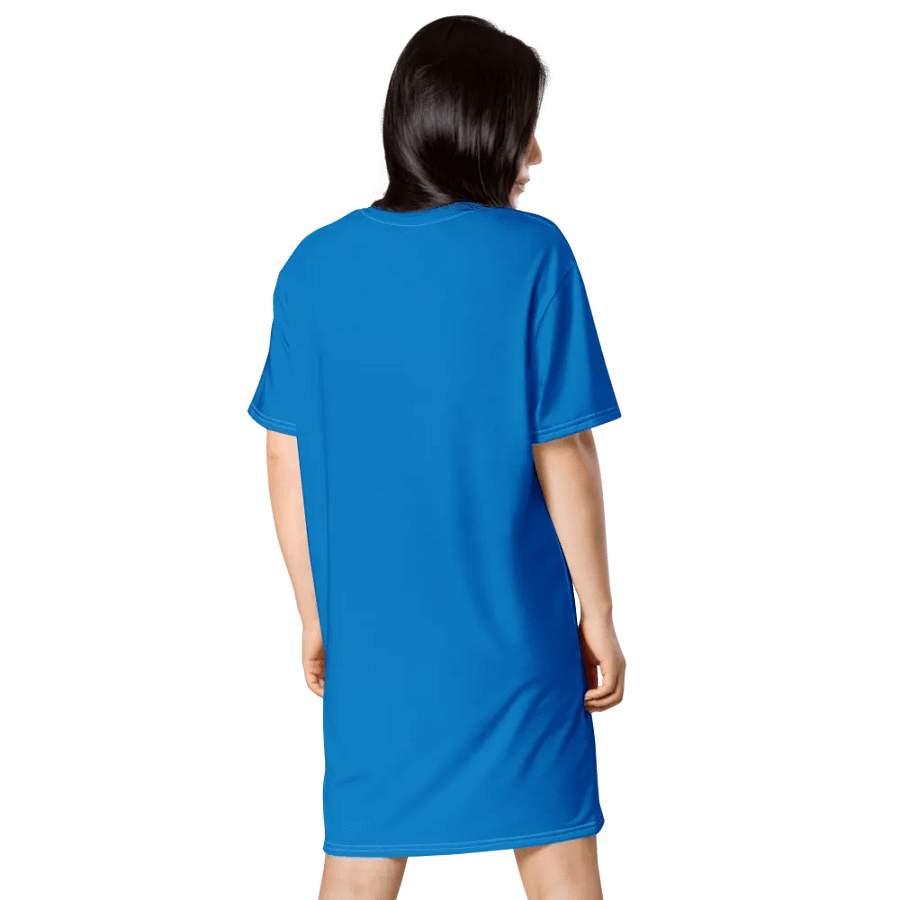 Raq Logo T-shirt Dress (royal blue) product image (2)