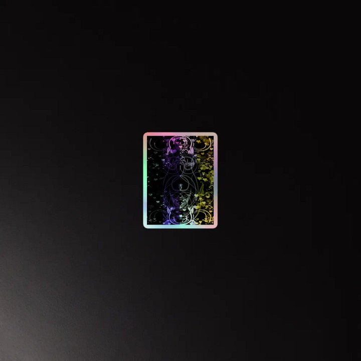Nonbinary Pride Flag Sticker (Flourish Variation) product image (4)