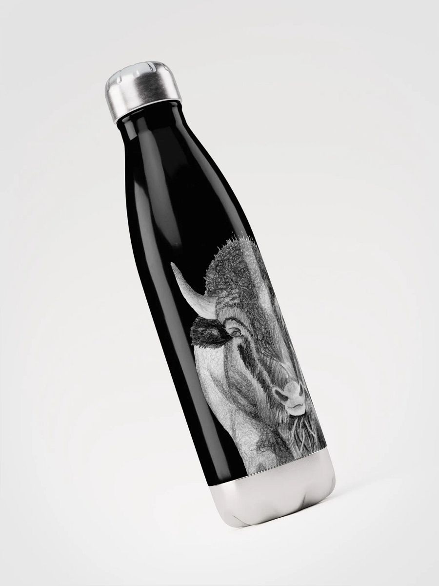 Bison Drawing Water Bottle product image (5)