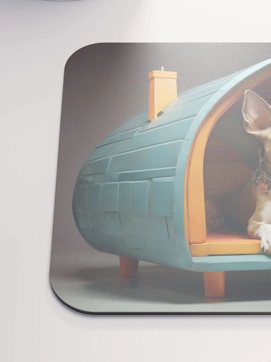 Charming Chihuahua Doghouse Mouse Pad product image (6)