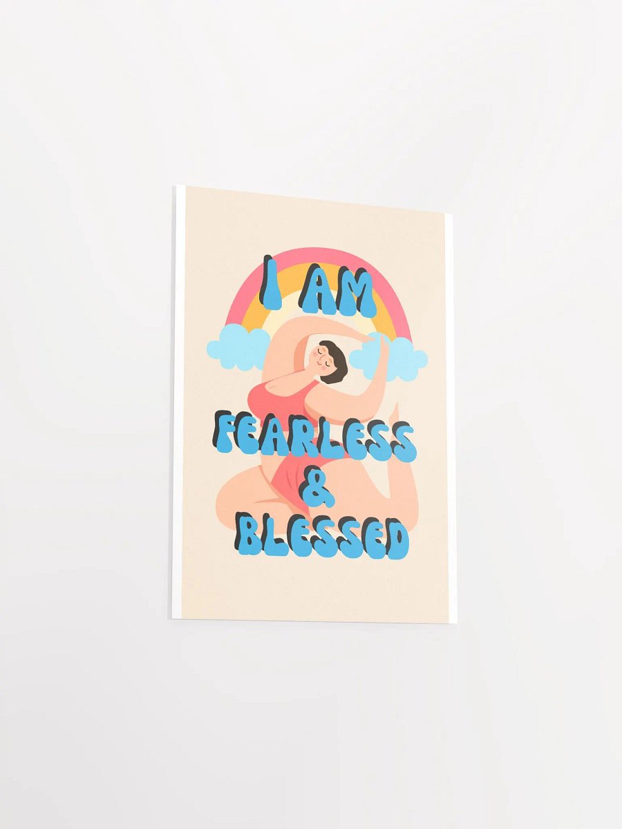 I am Fearless & Blessed Affirmation Poster product image (19)