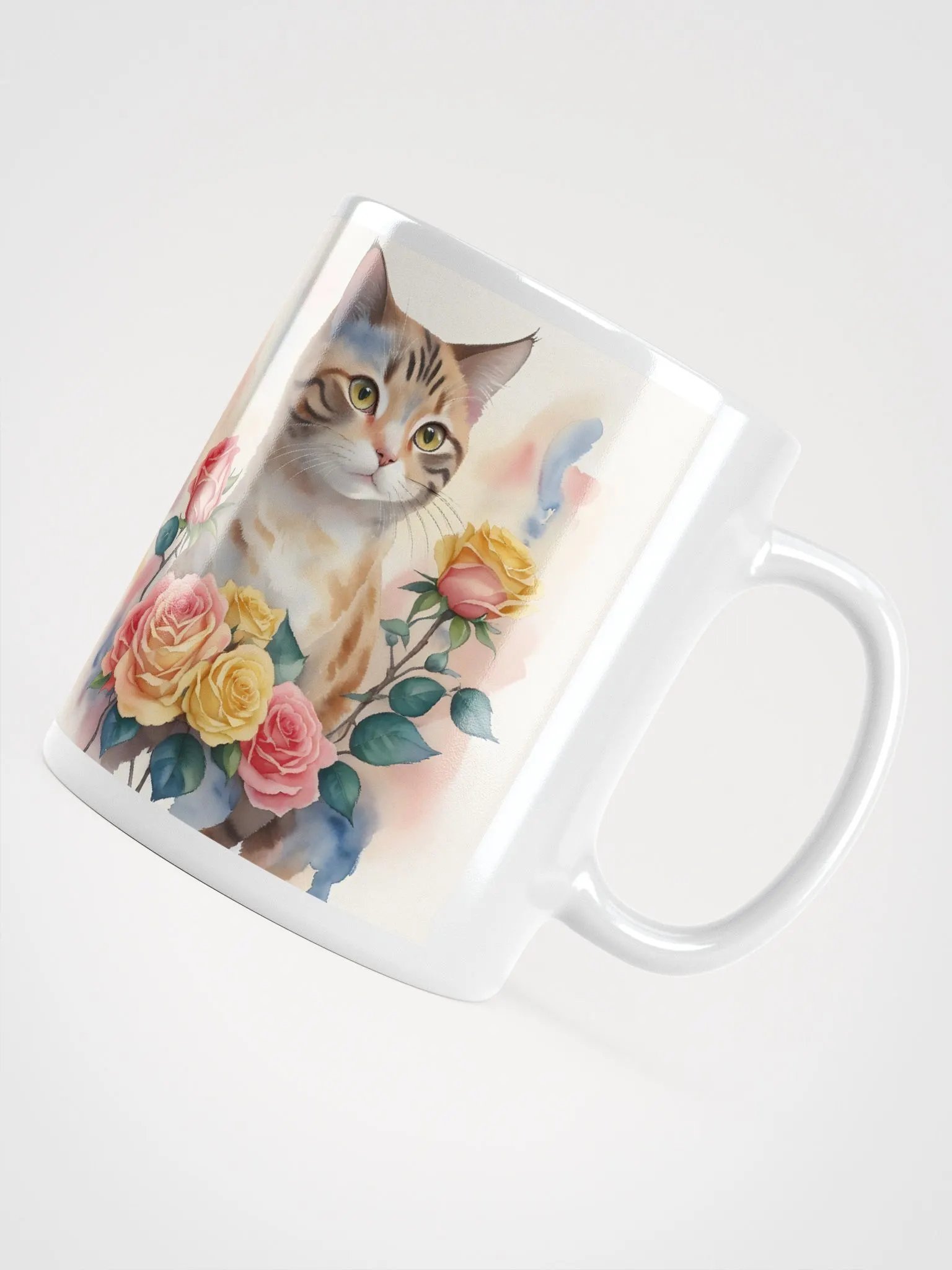 Whimsical Tabby Rose Mug product image (7)