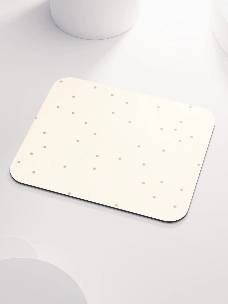 Beige Dot Bliss Mouse Pad product image (3)