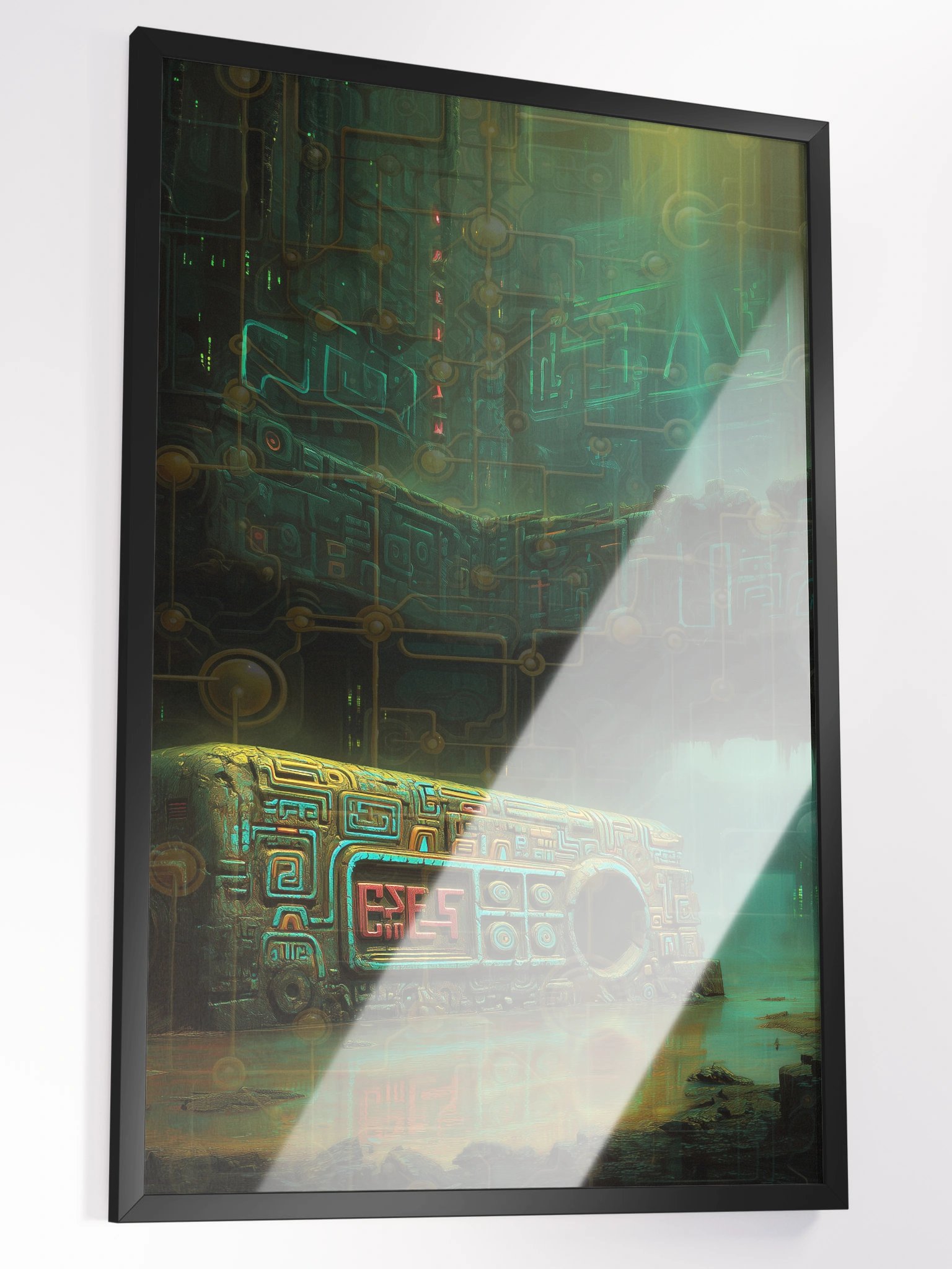 Mayan Machine – Cyber Relic Wall Art Poster product image (2)