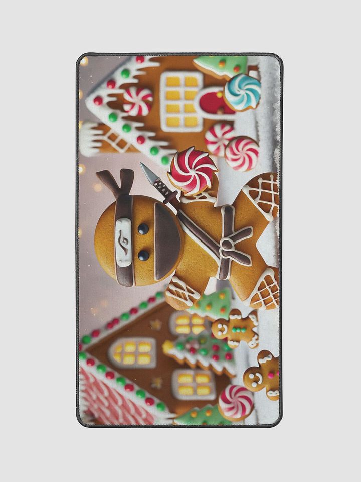 Gingerbread Ninja Holiday Desk Mat - 12"x22" product image (2)