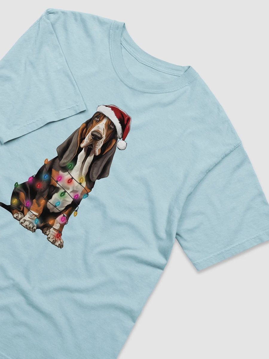 Funny Basset Hound(Tricolor) Christmas T-Shirt for Basset Hound Paw-rents product image (16)