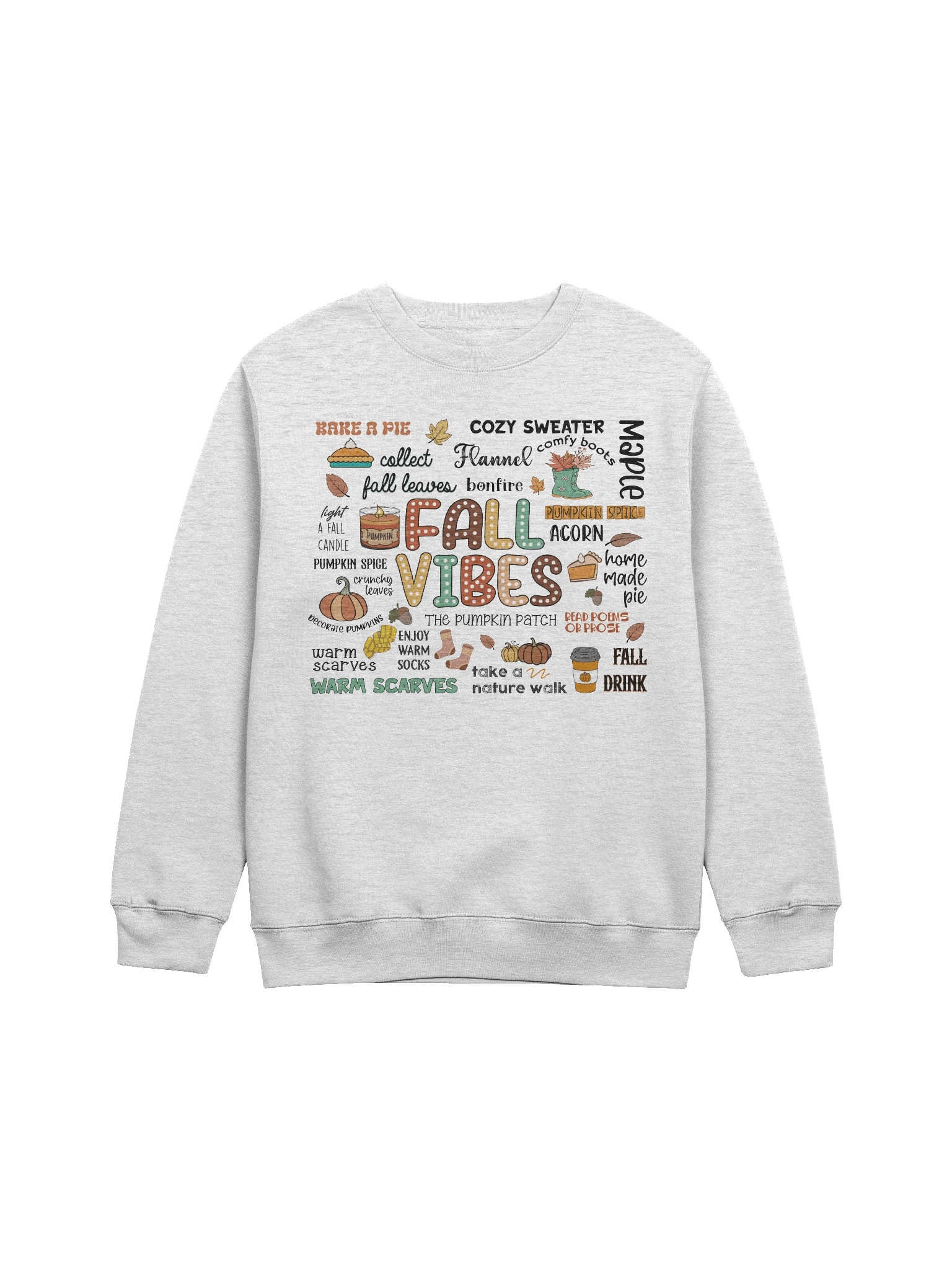 Women Premium Crewneck Sweatshirt Collage Fall Viber product image (1)