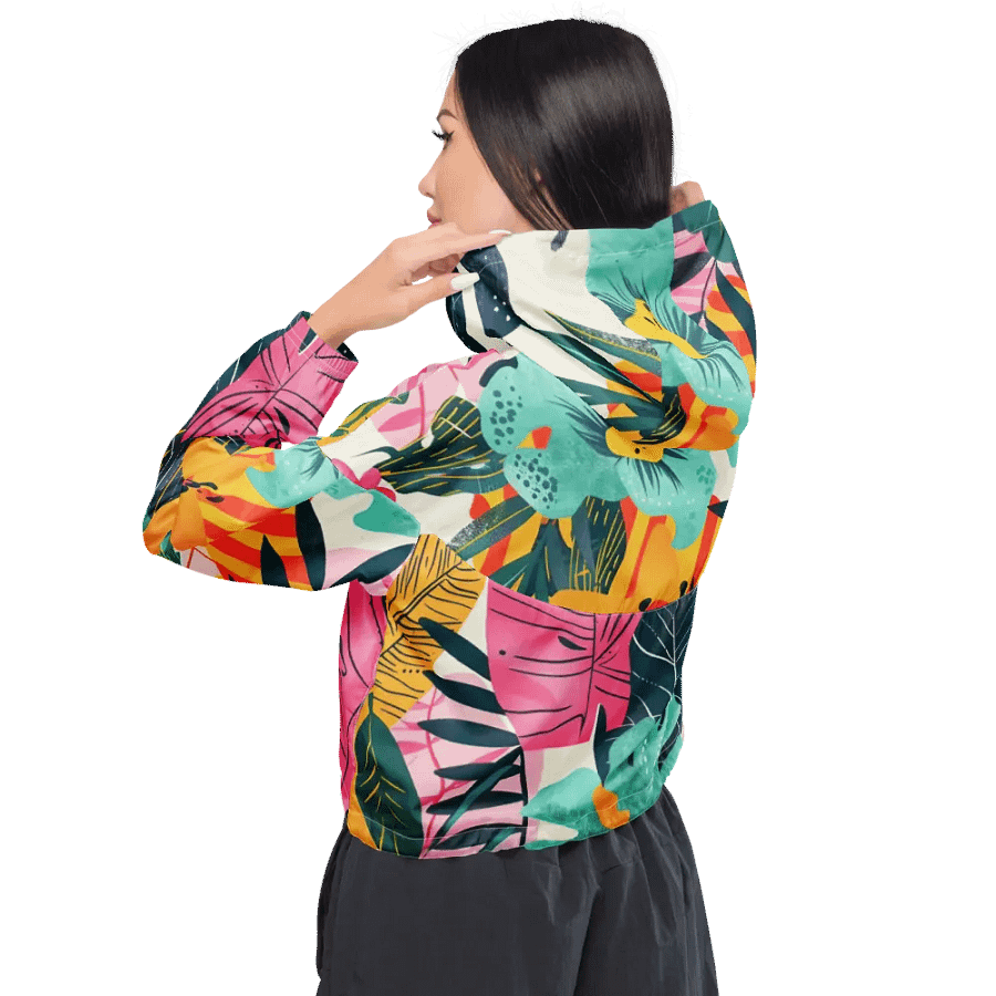 Palm Breeze Cropped Windbreaker product image (5)