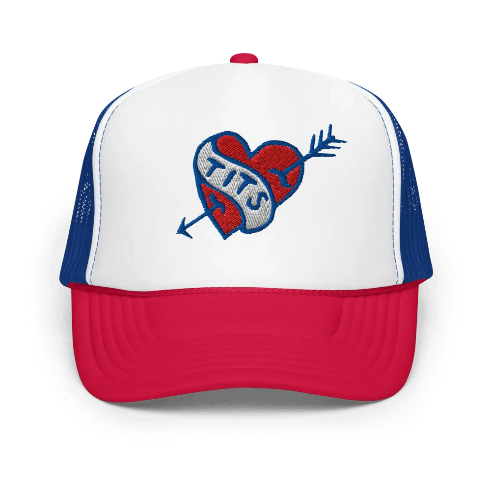 VINTAGE TITS Trucker Hat RWB Variant product image (4)