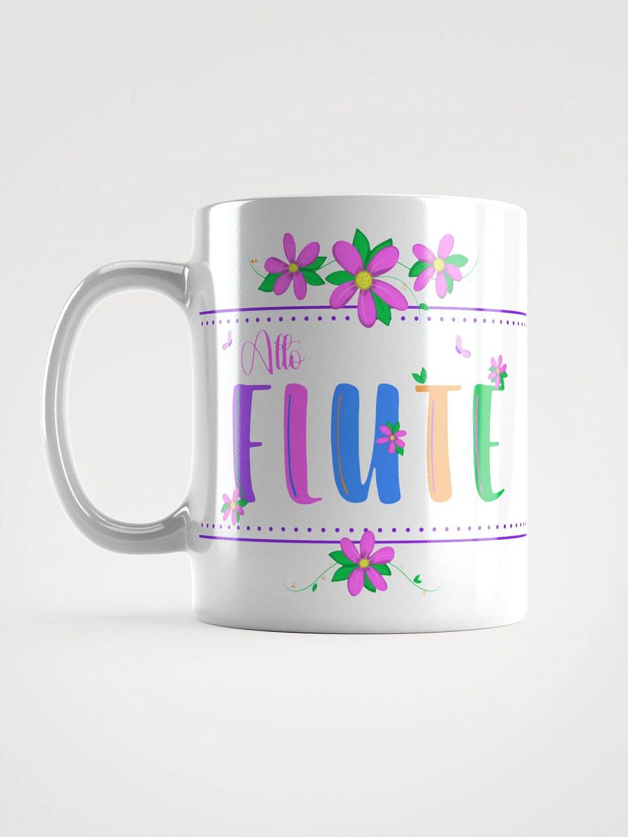 Floral Flutes White Glossy Mug - Alto product image (6)