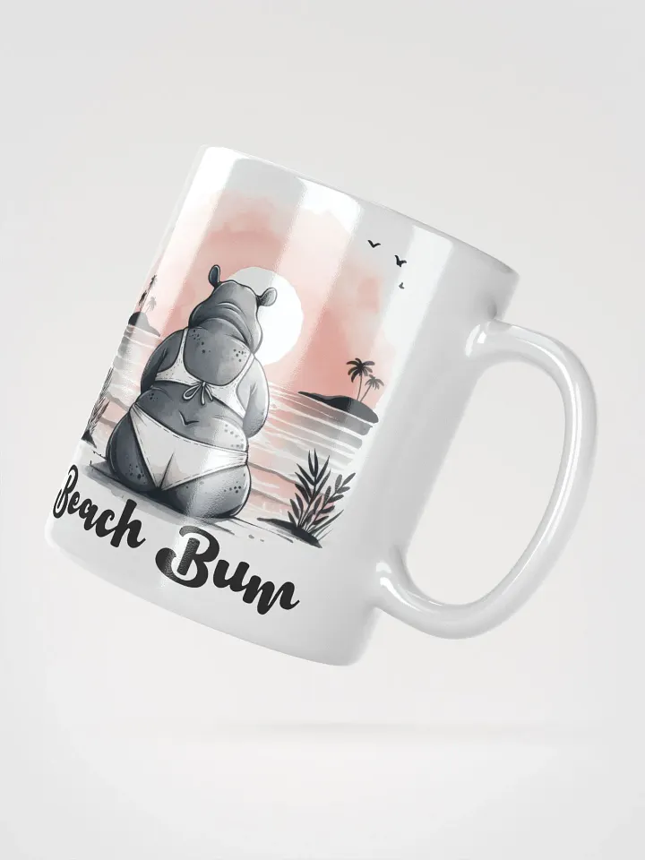 Bikini-Wearing Beach Bum Hippo Mug product image (5)