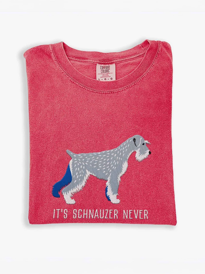 It's Schnauzer Never T-Shirt(Embroidered) of a Standard Schnauzer(Salt & Pepper) product image (1)