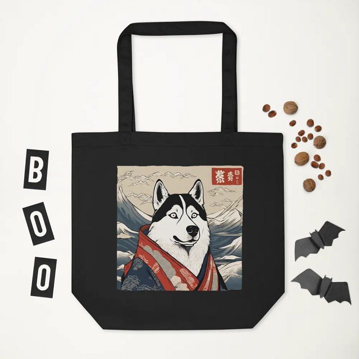 Funny Husky Oriental Eco-Friendly Tote Bag product image (2)